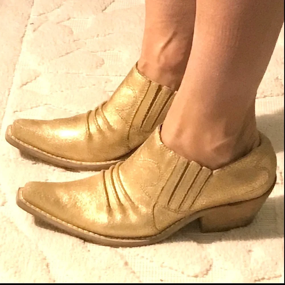 Penny loves Kenny gold horse n buggy western boots - Picture 2 of 7